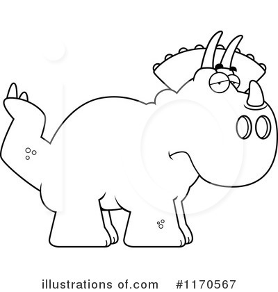 Royalty-Free (RF) Triceratops Clipart Illustration by Cory Thoman - Stock Sample #1170567