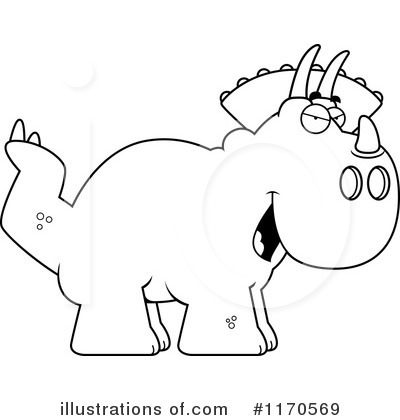 Royalty-Free (RF) Triceratops Clipart Illustration by Cory Thoman - Stock Sample #1170569