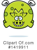 Triceratops Clipart #1419911 by Cory Thoman