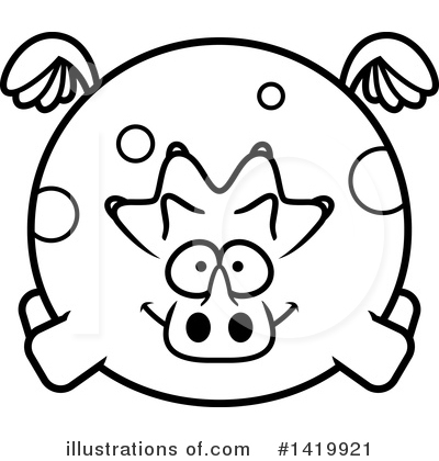 Royalty-Free (RF) Triceratops Clipart Illustration by Cory Thoman - Stock Sample #1419921