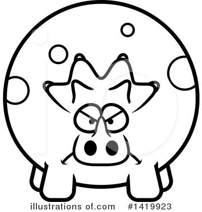 Royalty-Free (RF) Triceratops Clipart Illustration by Cory Thoman - Stock Sample #1419923