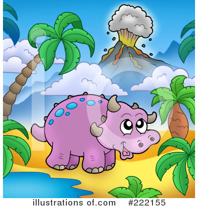 Royalty-Free (RF) Triceratops Clipart Illustration by visekart - Stock Sample #222155