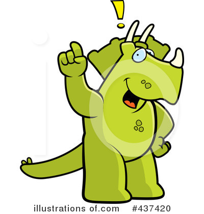 Royalty-Free (RF) Triceratops Clipart Illustration by Cory Thoman - Stock Sample #437420