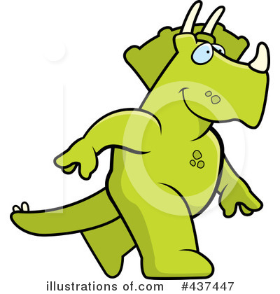 Royalty-Free (RF) Triceratops Clipart Illustration by Cory Thoman - Stock Sample #437447