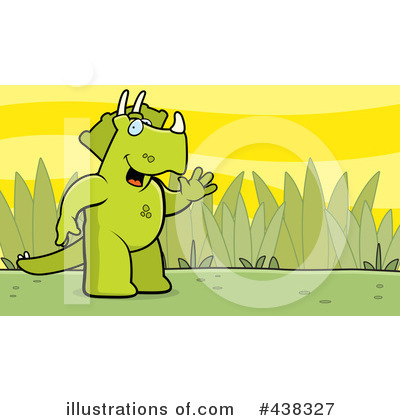 Royalty-Free (RF) Triceratops Clipart Illustration by Cory Thoman - Stock Sample #438327