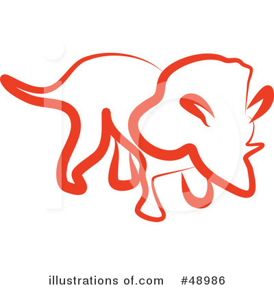 Royalty-Free (RF) Triceratops Clipart Illustration by Prawny - Stock Sample #48986