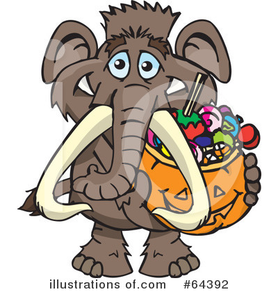 Mammoth Clipart #64392 by Dennis Holmes Designs