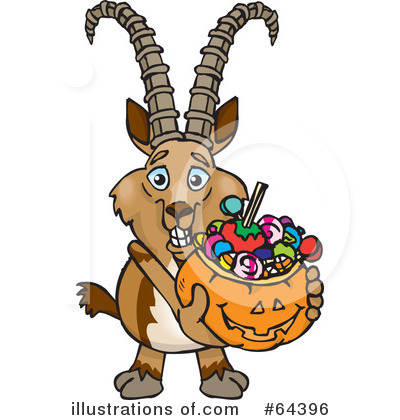 Royalty-Free (RF) Trick Or Treater Clipart Illustration by Dennis Holmes Designs - Stock Sample #64396