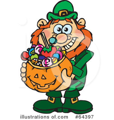Royalty-Free (RF) Trick Or Treater Clipart Illustration by Dennis Holmes Designs - Stock Sample #64397