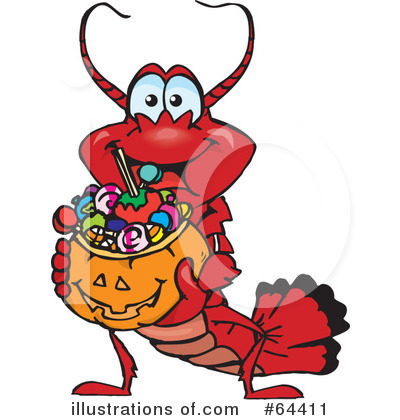 Royalty-Free (RF) Trick Or Treater Clipart Illustration by Dennis Holmes Designs - Stock Sample #64411