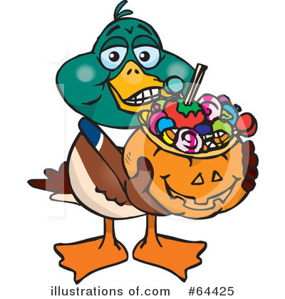 Mallard Clipart #64425 by Dennis Holmes Designs