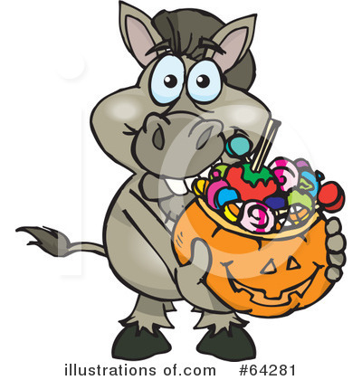 Donkey Clipart #64281 by Dennis Holmes Designs