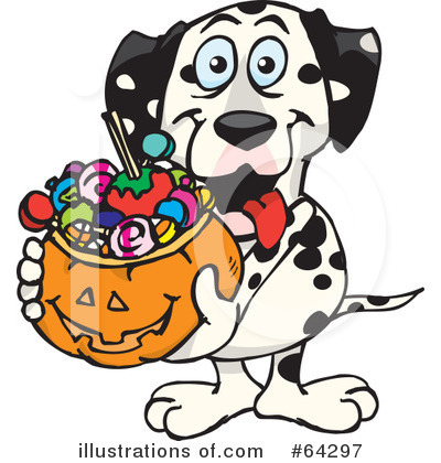 Royalty-Free (RF) Trick Or Treating Clipart Illustration by Dennis Holmes Designs - Stock Sample #64297