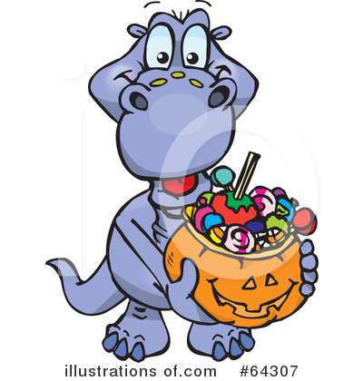 Royalty-Free (RF) Trick Or Treating Clipart Illustration by Dennis Holmes Designs - Stock Sample #64307
