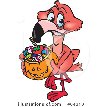 Royalty-Free (RF) Trick Or Treating Clipart Illustration by Dennis Holmes Designs - Stock Sample #64310
