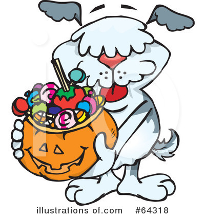 Royalty-Free (RF) Trick Or Treating Clipart Illustration by Dennis Holmes Designs - Stock Sample #64318