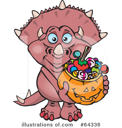 Royalty-Free (RF) Trick Or Treating Clipart Illustration by Dennis Holmes Designs - Stock Sample #64336