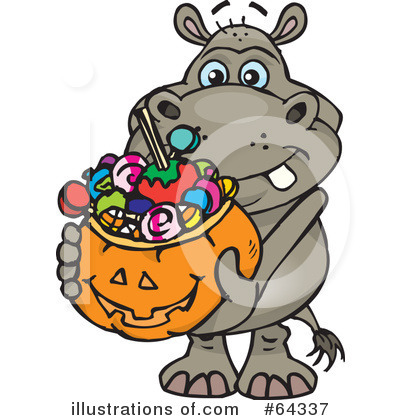 Hippo Clipart #64337 by Dennis Holmes Designs