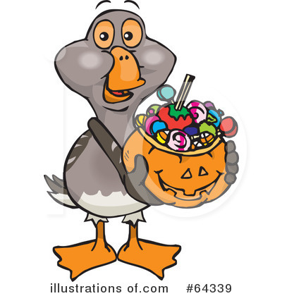 Goose Clipart #64339 by Dennis Holmes Designs