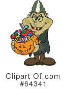 Trick Or Treating Clipart #64341 by Dennis Holmes Designs