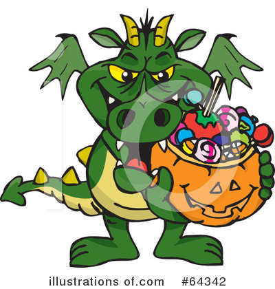 Royalty-Free (RF) Trick Or Treating Clipart Illustration by Dennis Holmes Designs - Stock Sample #64342