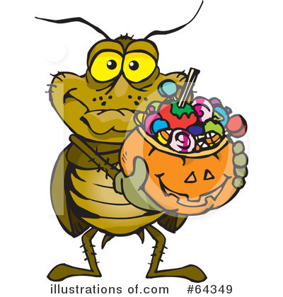 Royalty-Free (RF) Trick Or Treating Clipart Illustration by Dennis Holmes Designs - Stock Sample #64349