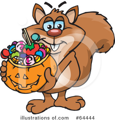Royalty-Free (RF) Trick Or Treating Clipart Illustration by Dennis Holmes Designs - Stock Sample #64444