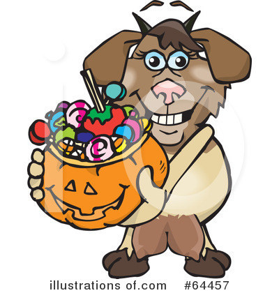 Royalty-Free (RF) Trick Or Treating Clipart Illustration by Dennis Holmes Designs - Stock Sample #64457