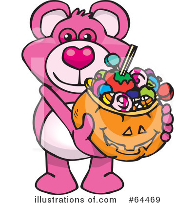 Royalty-Free (RF) Trick Or Treating Clipart Illustration by Dennis Holmes Designs - Stock Sample #64469