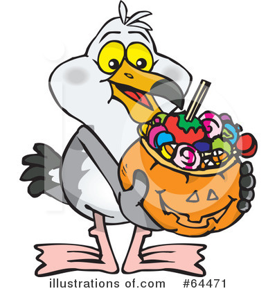 Royalty-Free (RF) Trick Or Treating Clipart Illustration by Dennis Holmes Designs - Stock Sample #64471
