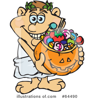 Royalty-Free (RF) Trick Or Treating Clipart Illustration by Dennis Holmes Designs - Stock Sample #64490