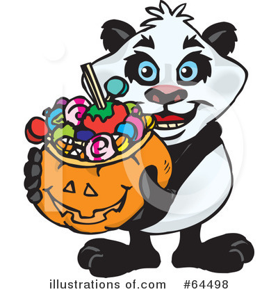Royalty-Free (RF) Trick Or Treating Clipart Illustration by Dennis Holmes Designs - Stock Sample #64498