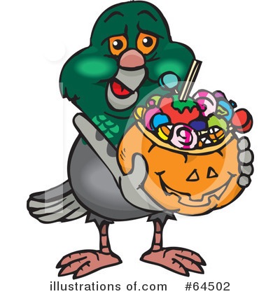 Royalty-Free (RF) Trick Or Treating Clipart Illustration by Dennis Holmes Designs - Stock Sample #64502