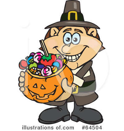 Royalty-Free (RF) Trick Or Treating Clipart Illustration by Dennis Holmes Designs - Stock Sample #64504