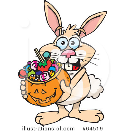 Royalty-Free (RF) Trick Or Treating Clipart Illustration by Dennis Holmes Designs - Stock Sample #64519