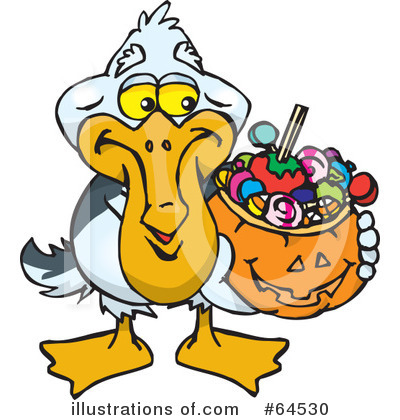 Royalty-Free (RF) Trick Or Treating Clipart Illustration by Dennis Holmes Designs - Stock Sample #64530