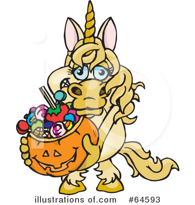 Royalty-Free (RF) Trick Or Treating Clipart Illustration by Dennis Holmes Designs - Stock Sample #64593