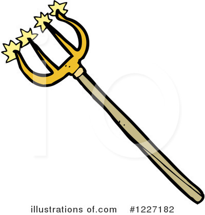 Royalty-Free (RF) Trident Clipart Illustration by lineartestpilot - Stock Sample #1227182