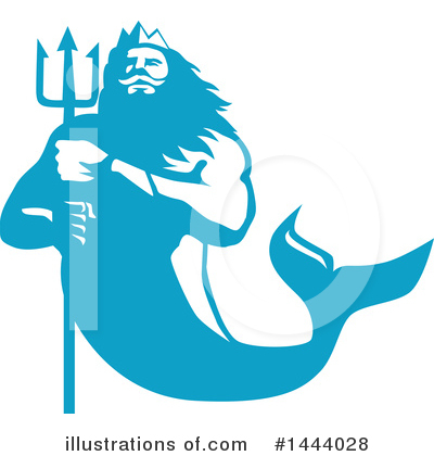 Royalty-Free (RF) Triton Clipart Illustration by patrimonio - Stock Sample #1444028