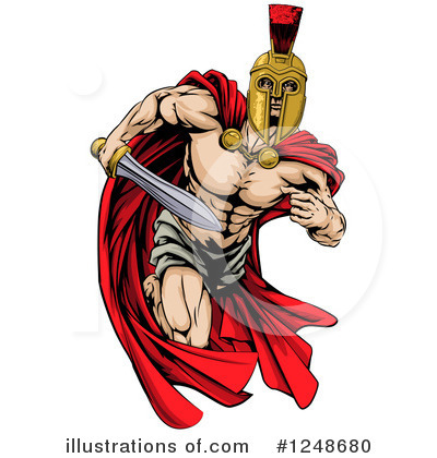 Spartan Clipart #1248680 by AtStockIllustration