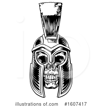 Spartan Helmet Clipart #1607417 by AtStockIllustration