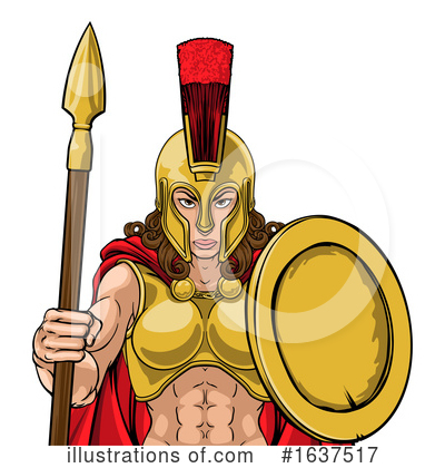 Spartan Clipart #1637517 by AtStockIllustration