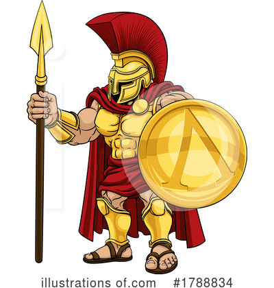 Spartan Helmet Clipart #1788834 by AtStockIllustration