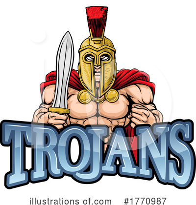 Royalty-Free (RF) Trojans Clipart Illustration by AtStockIllustration - Stock Sample #1770987