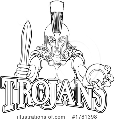 Royalty-Free (RF) Trojans Clipart Illustration by AtStockIllustration - Stock Sample #1781398