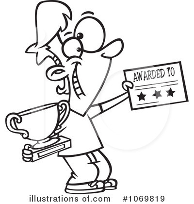Royalty-Free (RF) Trophy Clipart Illustration by toonaday - Stock Sample #1069819