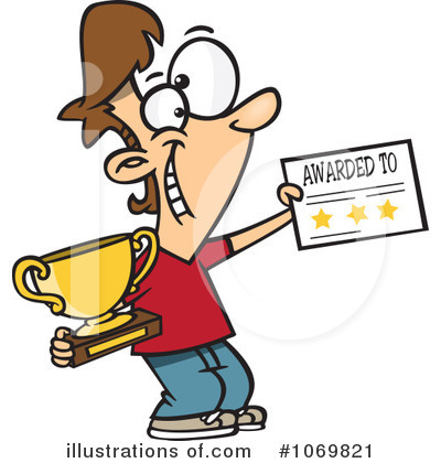 Royalty-Free (RF) Trophy Clipart Illustration by toonaday - Stock Sample #1069821