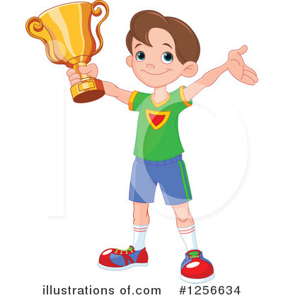 Royalty-Free (RF) Trophy Clipart Illustration by Pushkin - Stock Sample #1256634