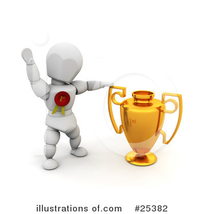 Royalty-Free (RF) Trophy Clipart Illustration by KJ Pargeter - Stock Sample #25382