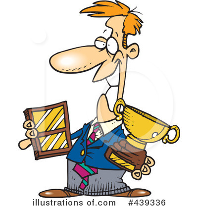 Royalty-Free (RF) Trophy Clipart Illustration by toonaday - Stock Sample #439336